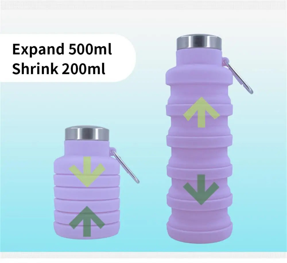 Collapsible Silicone Water Bottle